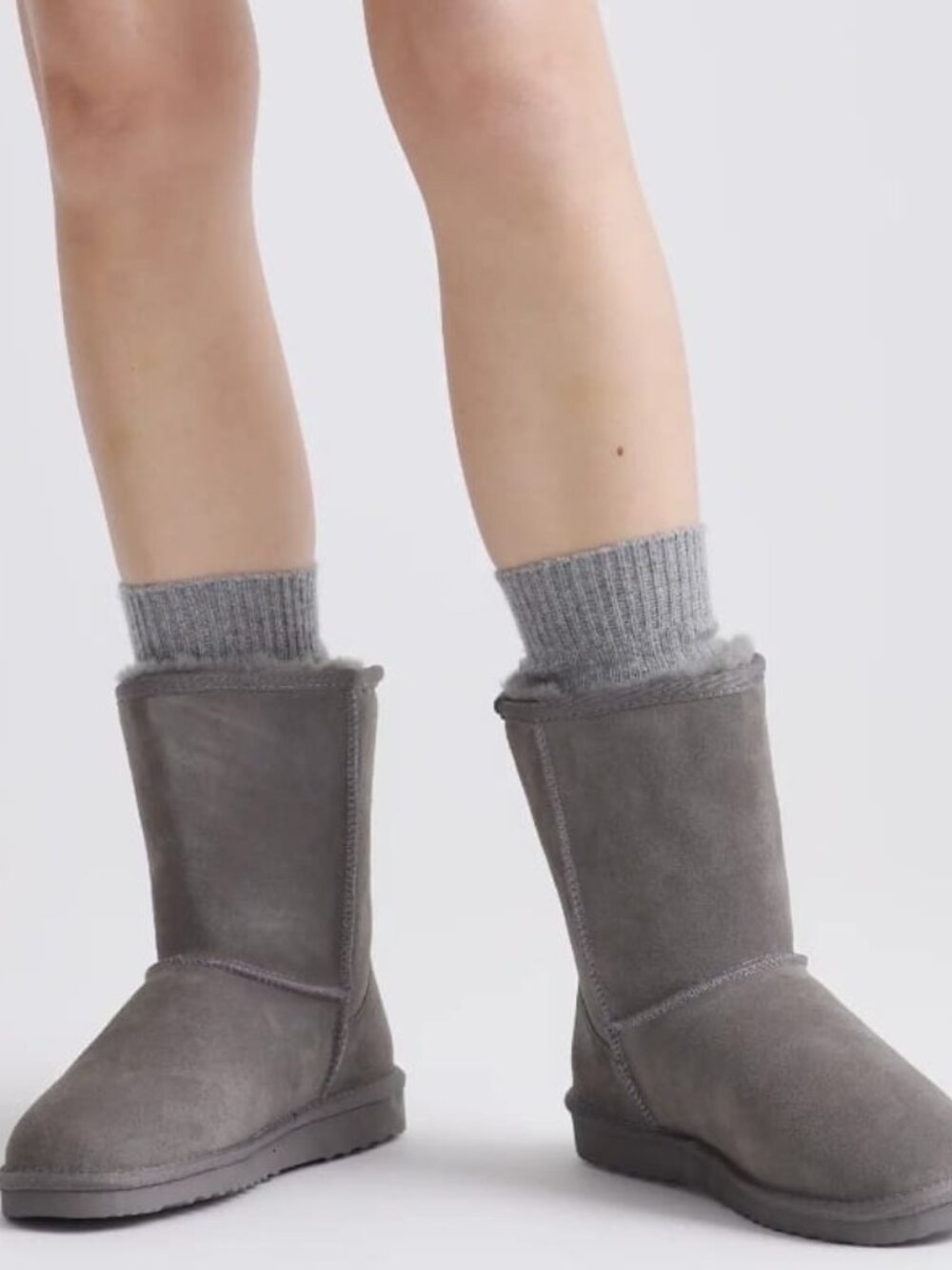 UGG Gray button boots
